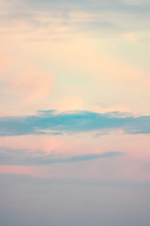 Soft clouds at dusk — photograph by Monty Bray
