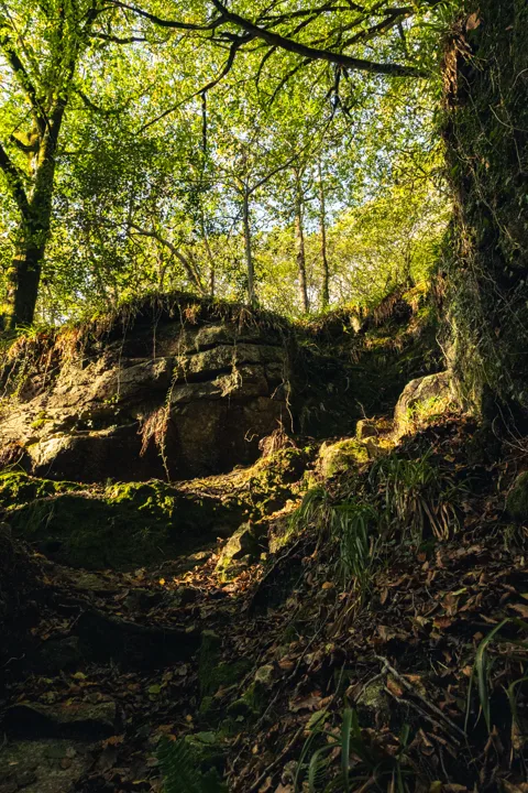 Golden light on stone — photograph by Monty Bray