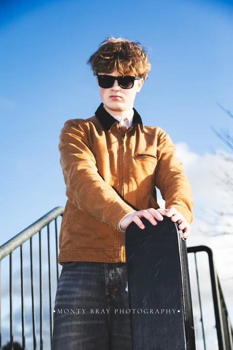 Mustard jacket, colour — photograph by Monty Bray
