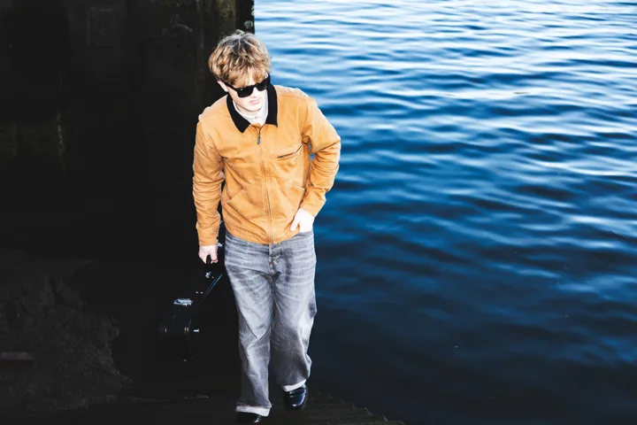 Mustard jacket, colour — photograph by Monty Bray