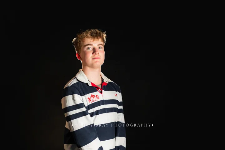 Striped-shirt portraits — photograph by Monty Bray