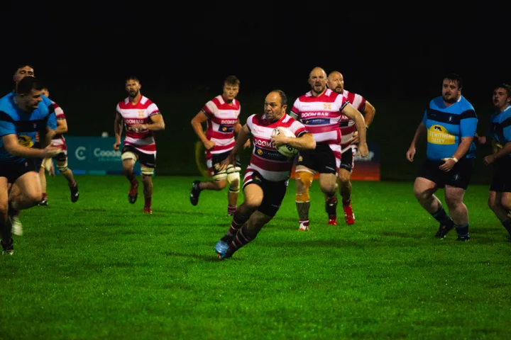 Floodlit match play — photograph by Monty Bray