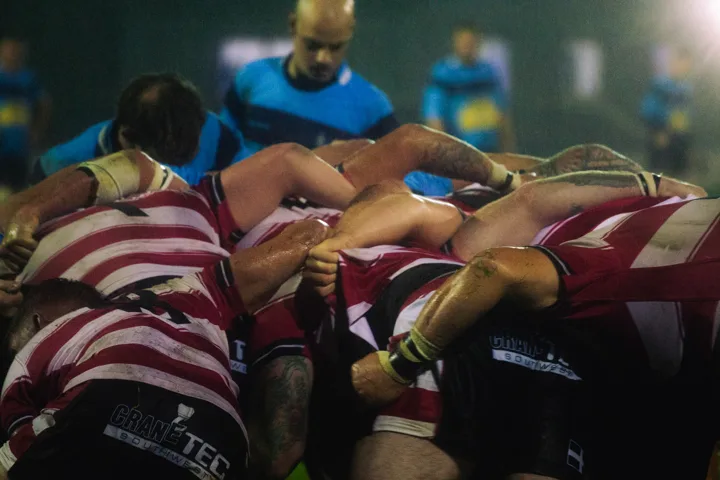 Floodlit match play — photograph by Monty Bray